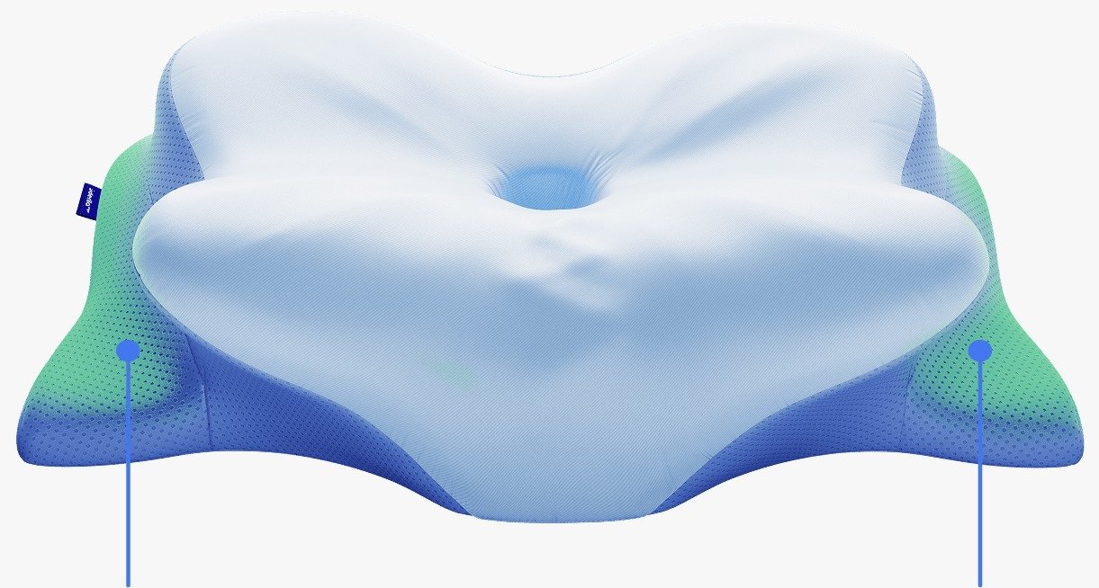 Derila Ergo butterfly-shaped memory foam pillow